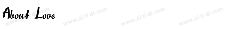 About Love字体转换
